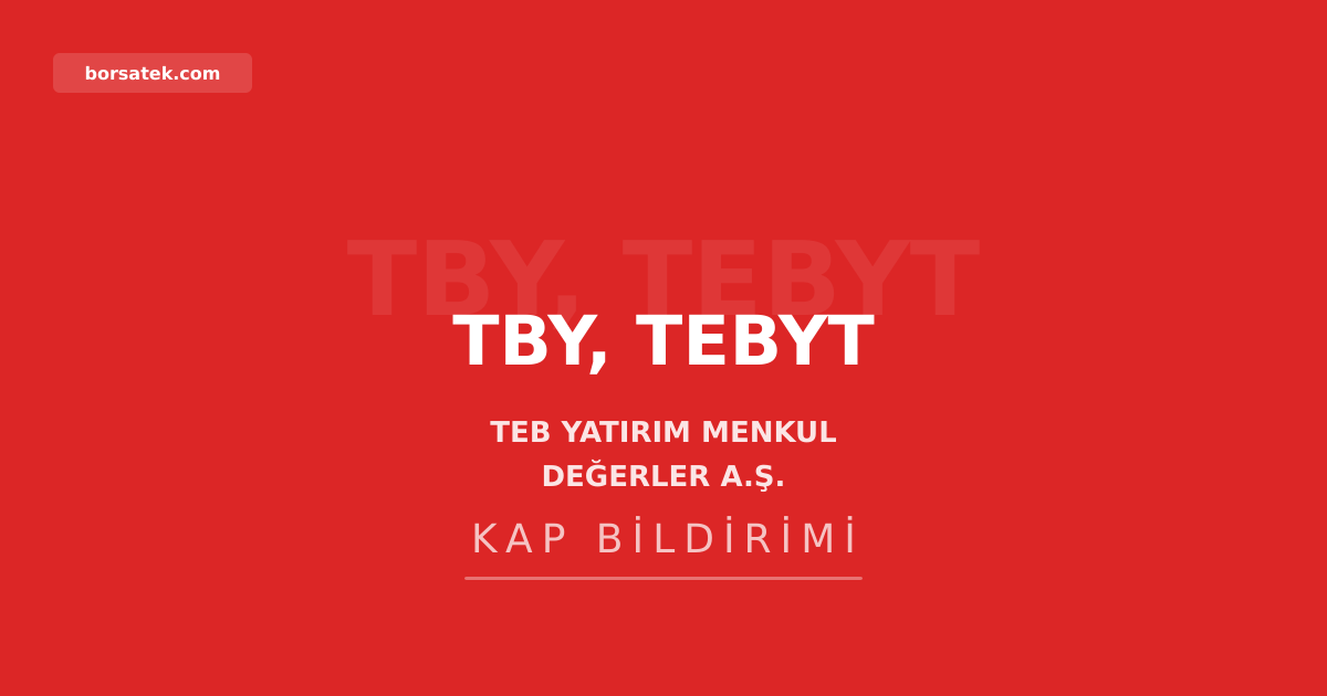 TEB Yatırım, BNPP IBV varantlarında piyasa yapıcılığı işlemleri yaptı Borsatek